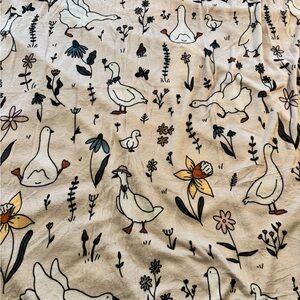 60x60 Floral Goose Patterned Blanket